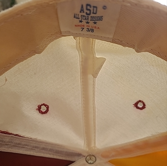 Vintage Flordia State Seminoles Two Tone All-Stat Designs Fitted Hat Size 7 3/8 - Picture 7 of 8